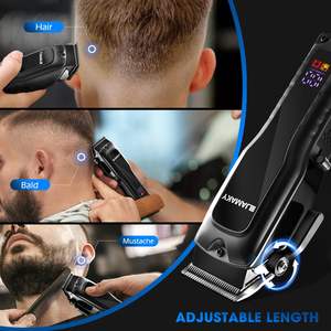 Cortadora de Pelo Profesional Recargable para Uso Doméstico y Barbería, con Cuchillas de Cerámica y Acero al Carbono, Alimentada por USB - Product Image 4