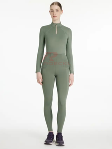 Culottes pour femmes en coton stretch de qualité supérieure durable taille haute coupe ajustée pantalon d'équitation respirant élégant équestre vente de gros - Product Image 3