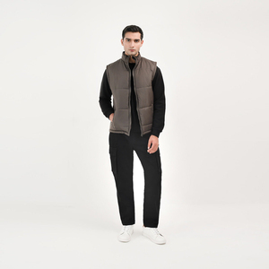 Wholesale Casual Bubble Puffer Vest Mens Quilted Sleeveless <b>Warm</b> Bodywarmer Outdoor Winter <b>Jacket</b> Custom Logo Accepted - Product Image 5