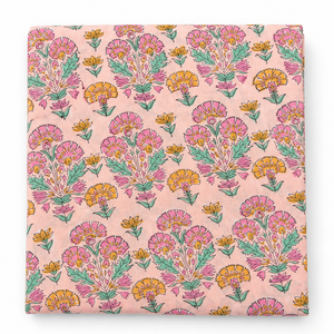 Tissu en voile de coton tissé léger à imprimé floral fait main Pinksa Fashion, fil peigné, largeur 43/44 pouces, 60S60S, 90 GSM - Product Image 2