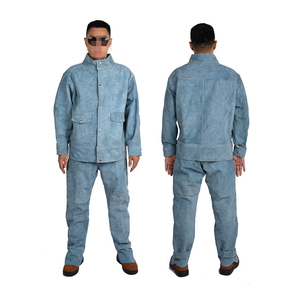Hot Sale Heavy Duty Cowhide Split <strong>Welding</strong> Overalls Leather Suits Welder <strong>Clothing</strong> - Product Image 6