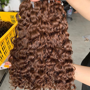 Mechones de pelo rizado de 12A, cabello virgen alineado con cutícula, venta al por mayor, cabello humano vietnamita de alta calidad - Product Image 3