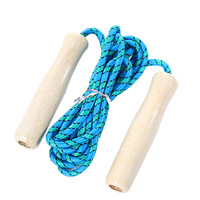 Cuerda de Saltar con Mango de Madera y Logotipo Personalizado para Boxeo, Fitness, Ejercicio, Gimnasio, Deportes, Alta Calidad, Portátil, Longitud Ajustable
