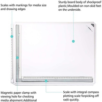 Table à Dessin Métrique Portable A3, Ensemble d'Outils de Traçage Architecturaux Techniques pour Croquis