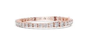 Pulsera de Boda para Mujer en Oro Blanco de 14K con Diseño de Diamantes Redondos Cultivados en Laboratorio |   Diamante Cultivado Nuevo - Product Image 6