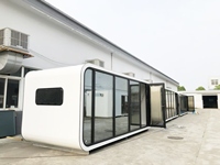 Cabine modulaire de luxe Apple, maison préfabriquée, cabine portable avec cuisine, design moderne, hôtels, stations balnéaires, haute qualité