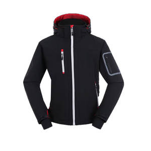 Coupe-vent d'été personnalisé pour hommes Veste décontractée à manches courtes zippée en polyester et nylon patchwork avec fermeture à glissière tissée - Product Image 1