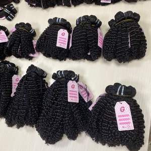 Vietinamese-mechones de cabello humano sin procesar, cabello Virgen sin procesar, cutícula, tejido, rizado profundo, precio al por mayor - Product Image 5