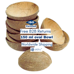 100% bol de noix de coco fait à la main naturel bol de coquille de noix de coco poli écologique vaisselle durable pour Smoothie, salade et collations - Product Image 1