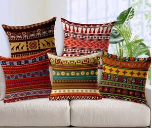 Fundas de Cojín Decorativas Hechas a Mano de Poliéster/Algodón, Estilo Moderno con Patrón Floral, Rellenas de Espuma, para Ropa de Cama Infantil - Product Image 1