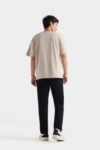 Alta calidad nueva moda peso pesado 100% algodón camiseta serigrafía Logo hombres angustia antiarrugas venta al por mayor hombres camisetas - Product Image 6