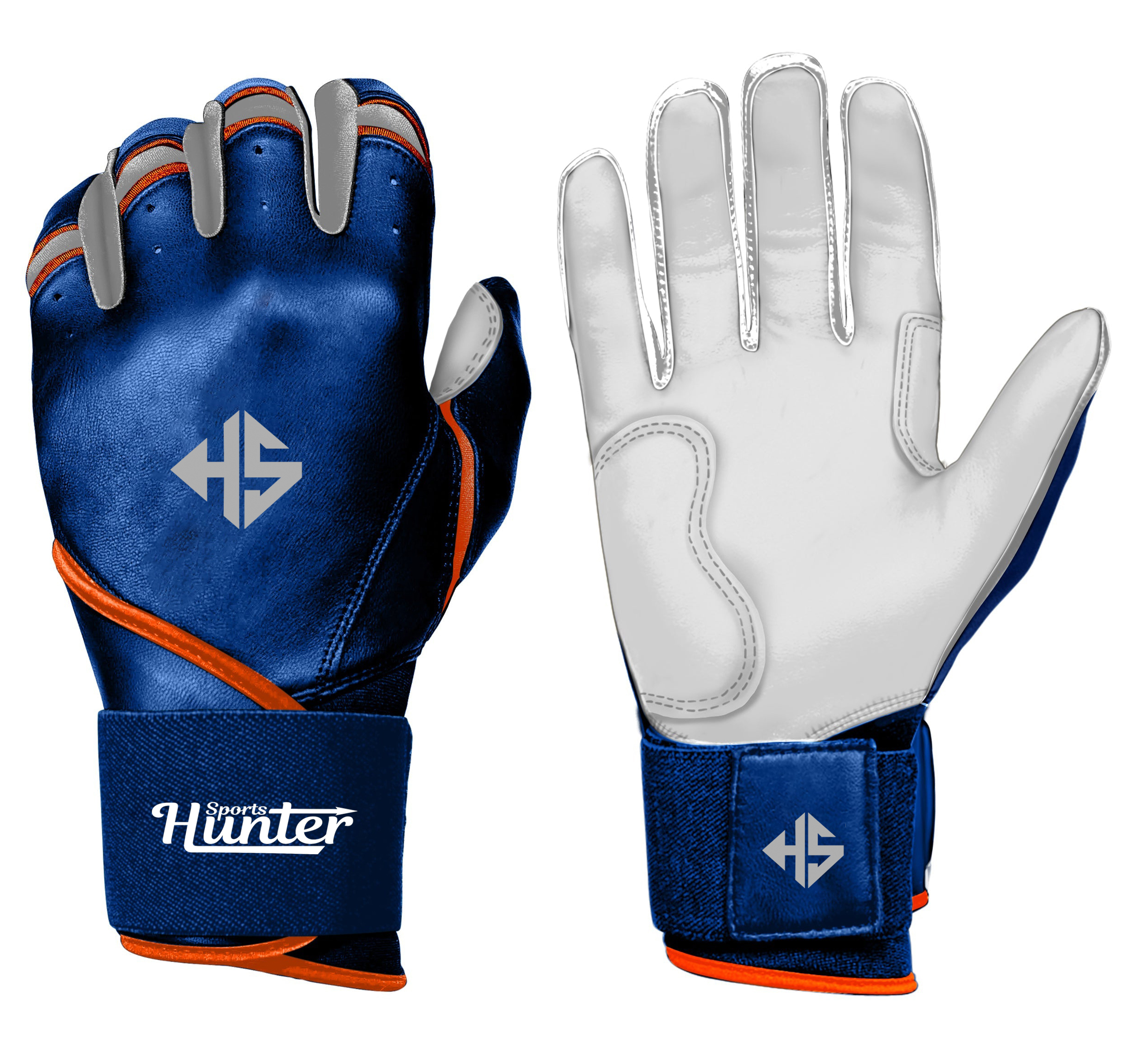 Guantes de bateo de béisbol de cuero Digital de piel de cabra con puño largo profesional Guantes de bateo de softbol unisex profesionales