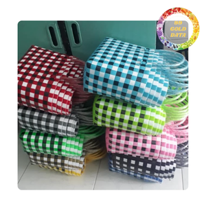 Bolsa de plástico tejida resistente con asa | Hecho en Vietnam para comestibles de ropa o uso diario | Listo para enviar - Product Image 5