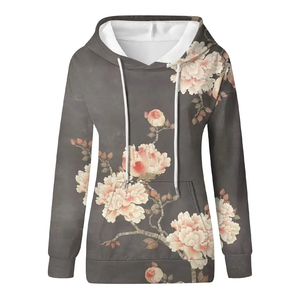 Sublimation sweat à capuche personnalisé pour femmes sweats à capuche imprimés de haute qualité différentes couleurs avant logo exclusif conception bon marché pour l'hiver - Product Image 1