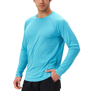 Protège-éruption avec logo personnalisé, vêtements de sport en polyester et spandex, vêtements de gym à manches longues, couleur unie, pour le surf, sublimation - Product Image 4