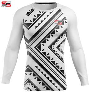 เสื้อยืดกีฬาแบบยูนิเซ็กซ์ แขนยาว ระบายอากาศ ป้องกันรังสียูวี UPF50+ แห้งเร็ว เป็นมิตรกับสิ่งแวดล้อม สำหรับออกกำลังกาย รับผลิตแบบ ODM/OEM สำหรับกีฬา MMA - Product Image 5