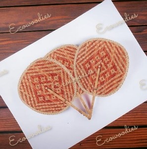 พัดไม้ไผ่พัดสีสดใสสำหรับตกแต่งบ้านงานหัตถกรรม - Product Image 6