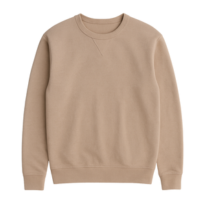 Sweat-shirt en molleton français pour homme, 100% coton biologique de luxe, pré-rétréci, certifié GOTS, coupe classique, pull-over - Product Image 1