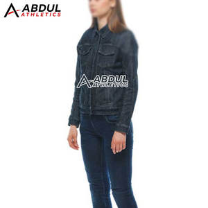 แจ็คเก็ตยีนส์ผู้หญิง ดีไซน์ทันสมัย แจ็คเก็ตยีนส์ลำลองสำหรับผู้หญิง เหมาะสำหรับใส่ทำงาน ไปโรงเรียน และใส่ในวันหยุดสุดสัปดาห์ - Product Image 6