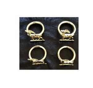 Servilletero de latón Restaurantes de hotel de lujo para sostener servilleteros de latón Servilletero de alambre de latón rosa y macizo - Product Image 4