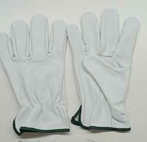 Gants de travail en cuir de vachette noir durable Gants de conducteur résistants aux coupures Gants de sécurité à doublure en nylon anti-impact Taille XL - Product Image 3