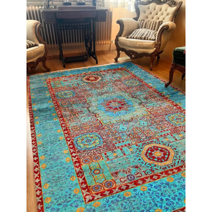 Solid Color Persian Wool Rugs <b>Carpets</b> Abstract Pattern Washable Pet-Friendly for Hallways Hotels Prayer Rooms Doors Kitchens - Product Image 4