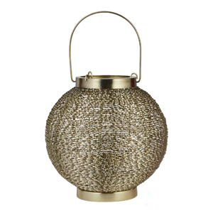 Antique round Wire Mesh Lantern High Quality Handmade Metal Decorative Item Home Outdoor Stylish <b>Moroccan</b> Style Christmas <b>Decor</b> - Product Image 1