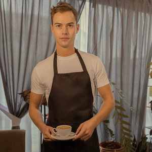 Tablier de cuisine sans manches BEAM 100% polyester avec matériau non tissé respirant et écologique, poche avant et design simple - Product Image 1