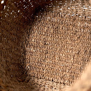 Poubelle ronde en jonc de mer de style rustique bohème, corbeille à déchets artisanale de qualité supérieure pour la décoration de la maison et de la salle de bain, fabriquée au Vietnam - Product Image 6