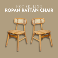 Chaise de salle à manger en bois massif avec dossier en corde, chaise d'appoint moderne en bois pour la maison, le café, le restaurant