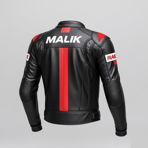 Meilleure vente, veste en cuir véritable imperméable faite à la main de haute qualité pour hommes, vestes de moto en cuir robustes sur mesure - Product Image 2