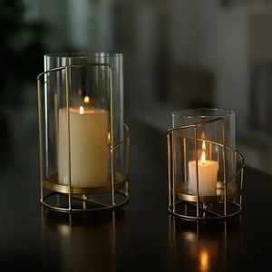 Nuevo estilo que funciona con pilas de hierro/vela de vidrio linterna hecha a mano Eid Mubarak Ramadan Festival decoración de mesa de fiesta - Product Image 2