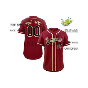 Diseño personalizado de softbol y béisbol Jersey uniformes conjuntos de ropa de béisbol 100% poliéster equipo juvenil patrón sublimación - Product Image 2