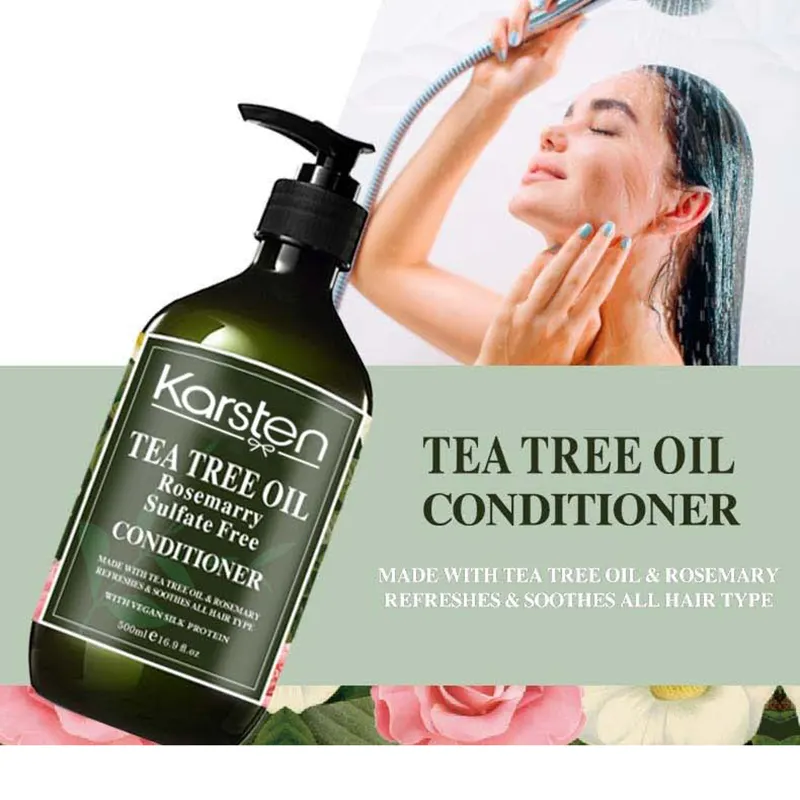 Opal OEM/ODM taze Anti saç dökülmesi şampuan yağ kontrolü Argan yağı nane çay ağacı yağı şampuan ve saç kremi saç büyüme için