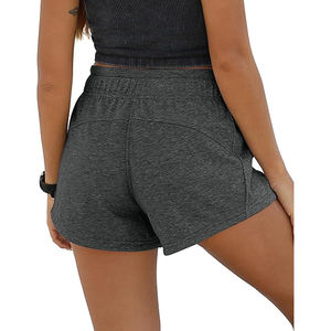 Shorts de Felpa para Mujer, Algodón Suave, Casuales, con Cordón, Cintura Alta, Cómodos para el Verano - Product Image 3