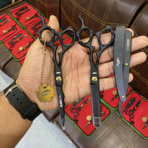 Kit de tijeras de corte de peluquería profesional de 6,0 pulgadas, 3 uds., herramientas de estilismo multiusos duraderas, precio bajo - Product Image 6