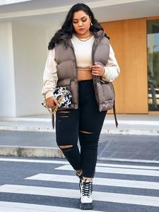 Gilet bouffant d'hiver de haute qualité pour femmes avec de nouveaux modèles sans manches veste bouffante à la mode à bulles 2025 - Product Image 4