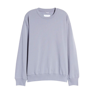 เสื้อสเวตเตอร์ผ้าฝ้ายพอดีตัวสำหรับผู้ชายเสื้อสเวตเตอร์ผ้าฝ้ายสีล้วนเป็นมิตรกับสิ่งแวดล้อมแห้งเร็วสำหรับฤดูหนาว - Product Image 5