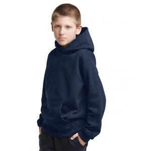Otoño Invierno niños sudaderas con capucha de algodón liso de moda con cremallera personalizada precio al por mayor bebé cuello con capucha hecho para niños - Product Image 6