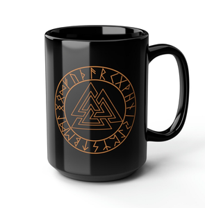 Et Runes Mug, Valknut, Viking Gift, Norse Gift Cadeaux de mari, Couples Gift, Christmas Gifts - Product Image 1