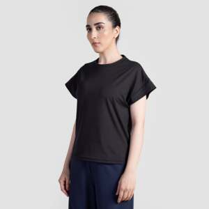 T-shirt Evo Pro (noir) pour le yoga et l'entraînement - Product Image 3