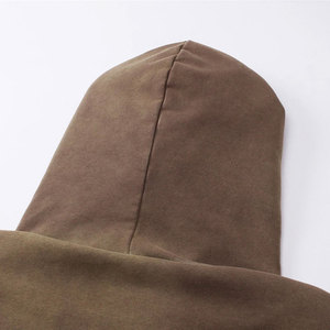 เสื้อฮู้ดลำลองของผู้ชายเสื้อมีฮู้ดลำลองสีพื้นแบบ2025 - Product Image 6