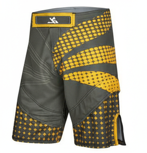 Shorts d'arts martiaux unisexes de qualité supérieure, taille plus, design personnalisé, extensibles, légers, respirants, séchage rapide, 100% coton - Product Image 3
