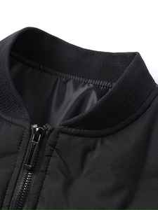 Veste d'hiver pour homme à imprimé, fermeture éclair décontractée, matière polyester, duvet, taille plus, pour la vente en gros de vestes pour homme - Product Image 3