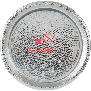 Plaque de chargeur en métal fini noir 2024 meilleure vente accessoires de cuisine plateau en métal de service alimentaire au prix de gros - Product Image 4