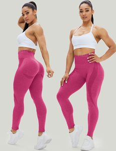 Nouveau Style taille haute sans couture Leggings Shorts de gymnastique Fitness Yoga court Scrunch sport Yoga Shorts Spandex rose pantalon court - Product Image 1