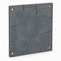 Plaque carrée à fentes emboîtable en carbure de silicium pour meubles de four réfractaire, avec trous de montage, pour soudage et découpe en four céramique