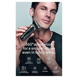 Afeitadora Eléctrica para Hombre, Húmeda/Seca e Impermeable, Mini Recortadora de Barba IPX7, Depiladora Corporal con Sistema de Limpieza y Carga - Product Image 6