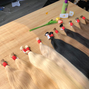 Extensiones de cabello humano virgen vietnamita estilo frontal de encaje ondulado natural de color 100g al mejor precio barato venta Premium bebé - Product Image 1