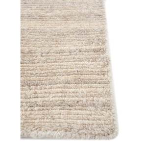 พรมขนสัตว์ทอมือสีเบจและสีน้ำตาลลายทาง ขนาด 9x12 ฟุต รูปทรงสี่เหลี่ยมผืนผ้า สำหรับห้องโถงหรือห้องนั่งเล่น รุ่น Hwl-200 - Product Image 4